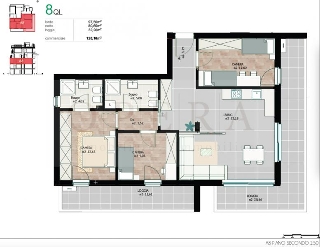 zoom immagine (Appartamento 120 mq, 3 camere, zona Bolzano - Centro)